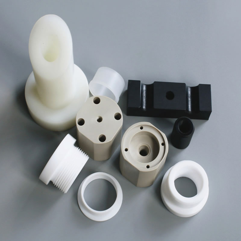 Muoviset koneistetut osat PTFE, PEEK, PCTFE, TFM